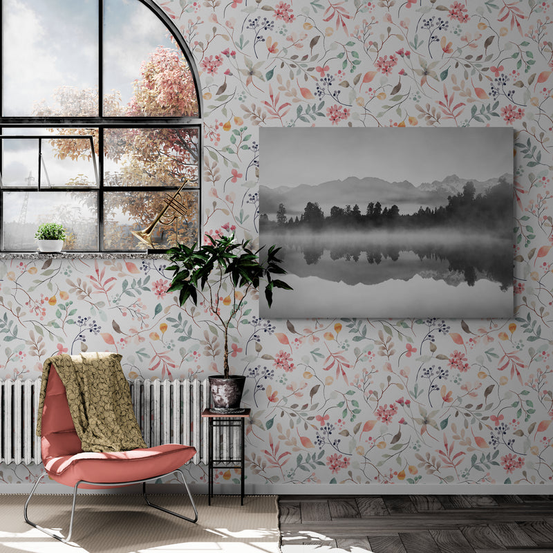 Schilderij Mystieke Bergreflectie
