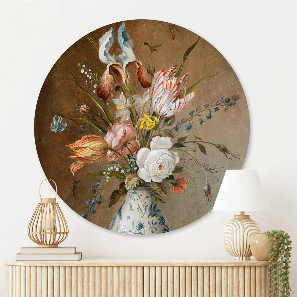 Muurcirkel Veldboeket Bloemen Stilleven