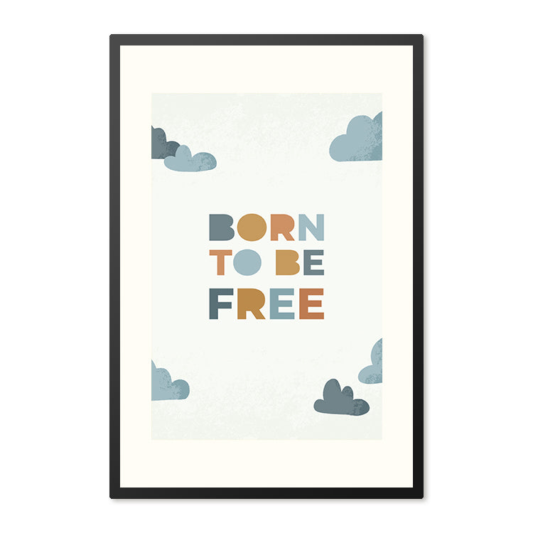 Poster in lijst Born to be Free