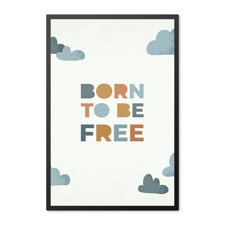 Poster in lijst Born to be Free