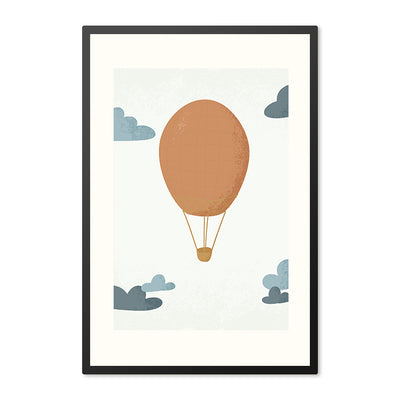 Poster in lijst Born to be Free Luchtballon