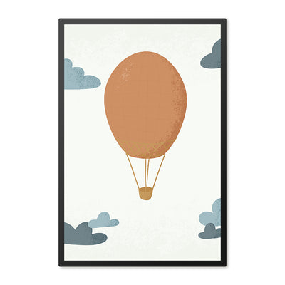 Poster in lijst Born to be Free Luchtballon