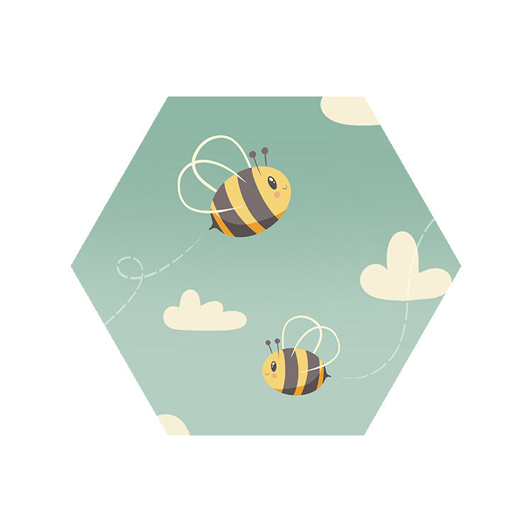 Hexagon Twee Blije Bijen