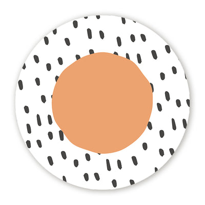 Wandcirkel Basic Oranje
