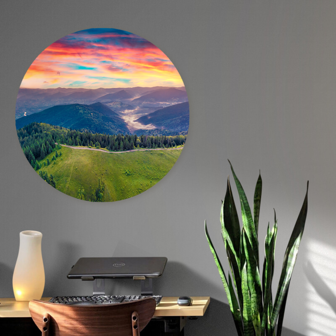Muurcirkel Zonsopkomst in Karpaten