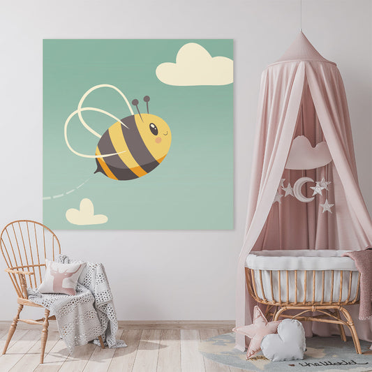 Schilderij Blije Bij