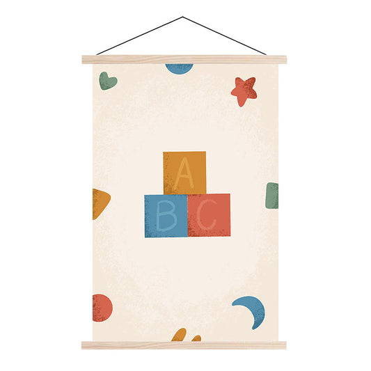 Schoolplaat Born to Be Me Letterblokken
