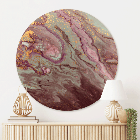 Muurcirkel Marble Abstract