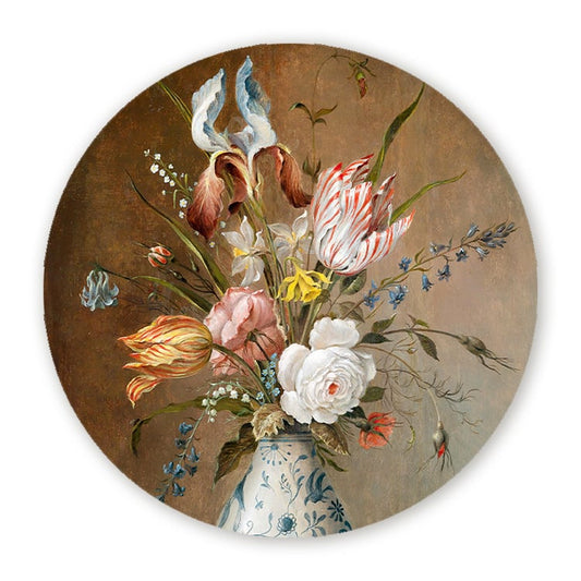 Muurcirkel Veldboeket Bloemen Stilleven