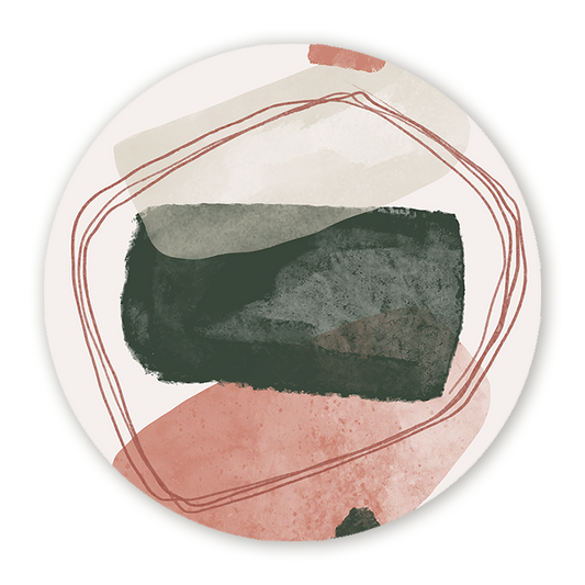 Muurcirkel Abstracte Kunst 2