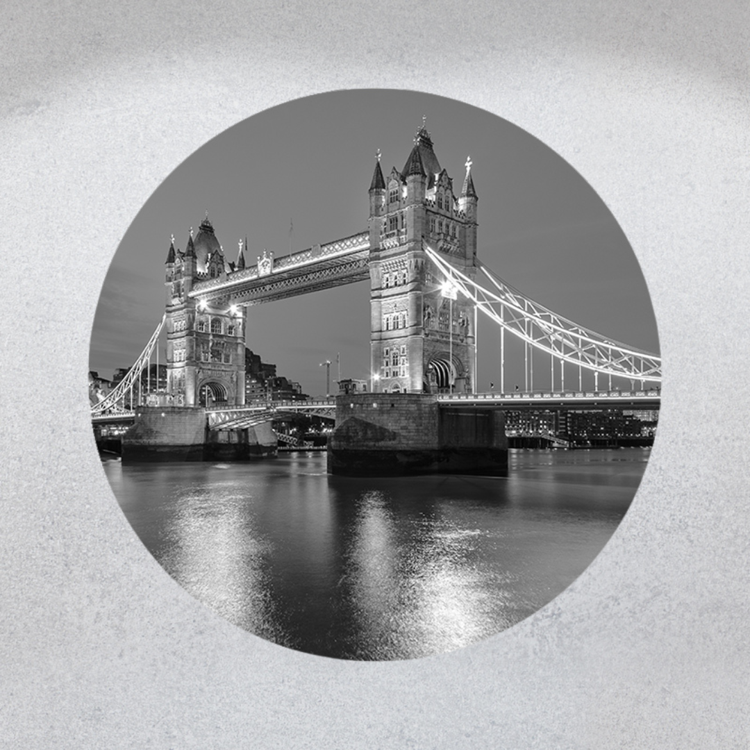 Muurcirkel Betoverend Licht op Tower Bridge