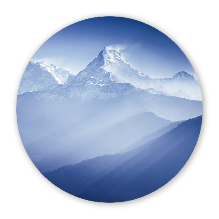 Muurcirkel Great Himalayas