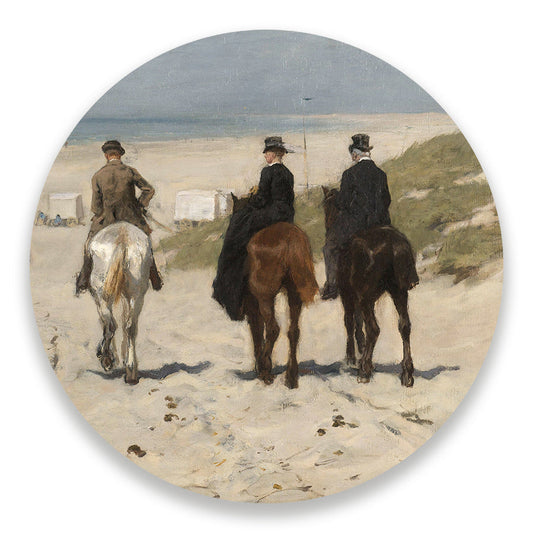 Muurcirkel Morgenrit aan het Strand