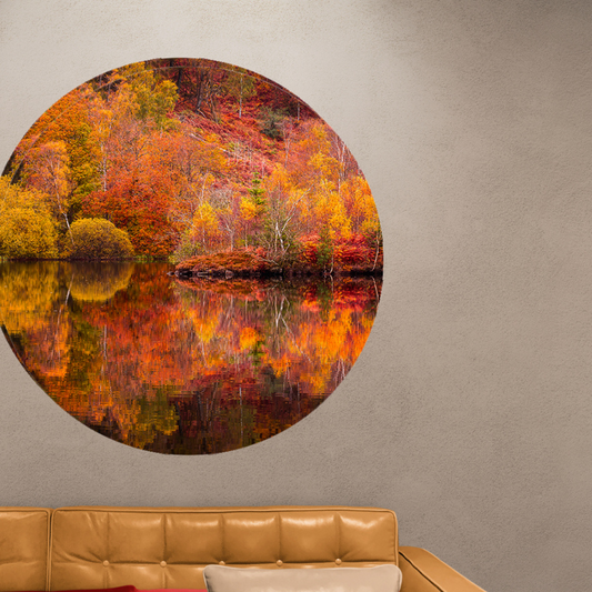Muurcirkel Reflecties van de Herfst