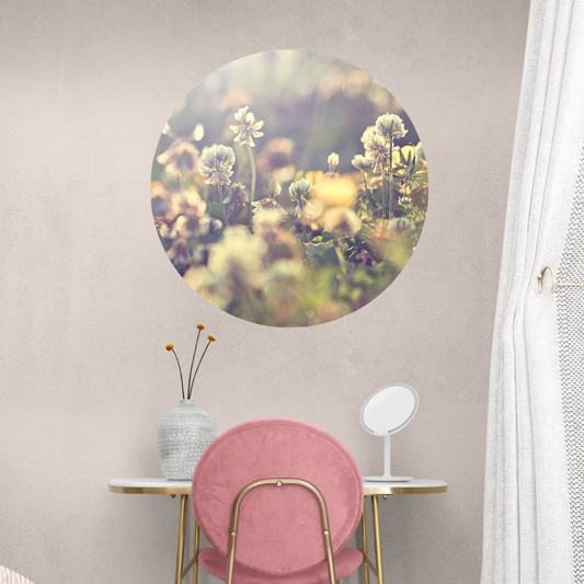 Muurcirkel Vintage Flowers