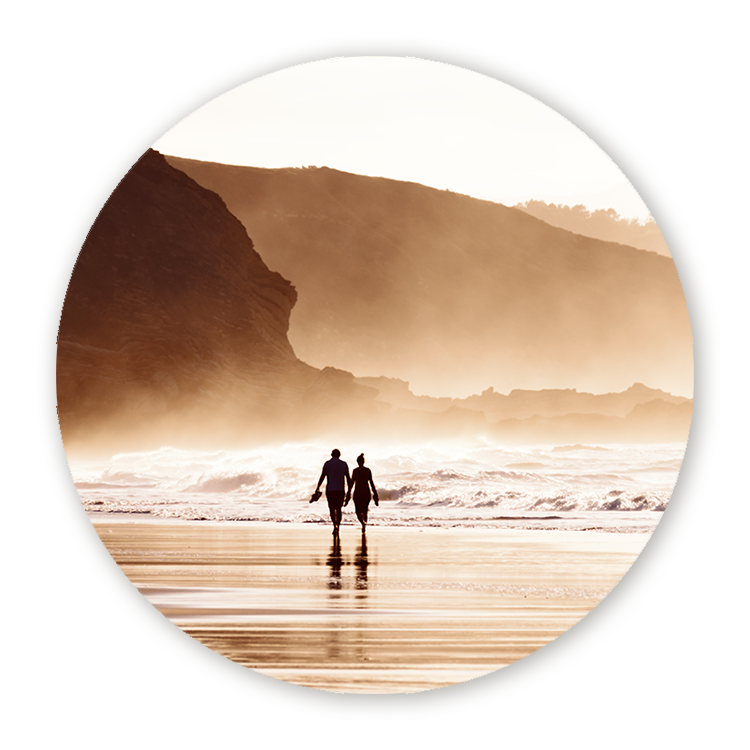 Muurcirkel Zorgeloze Strandwandeling