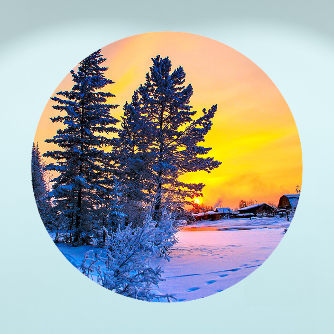 Muurcirkel Winterse Schemering