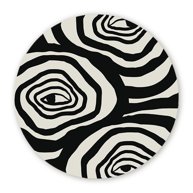 Muurcirkel Women Eye Boho