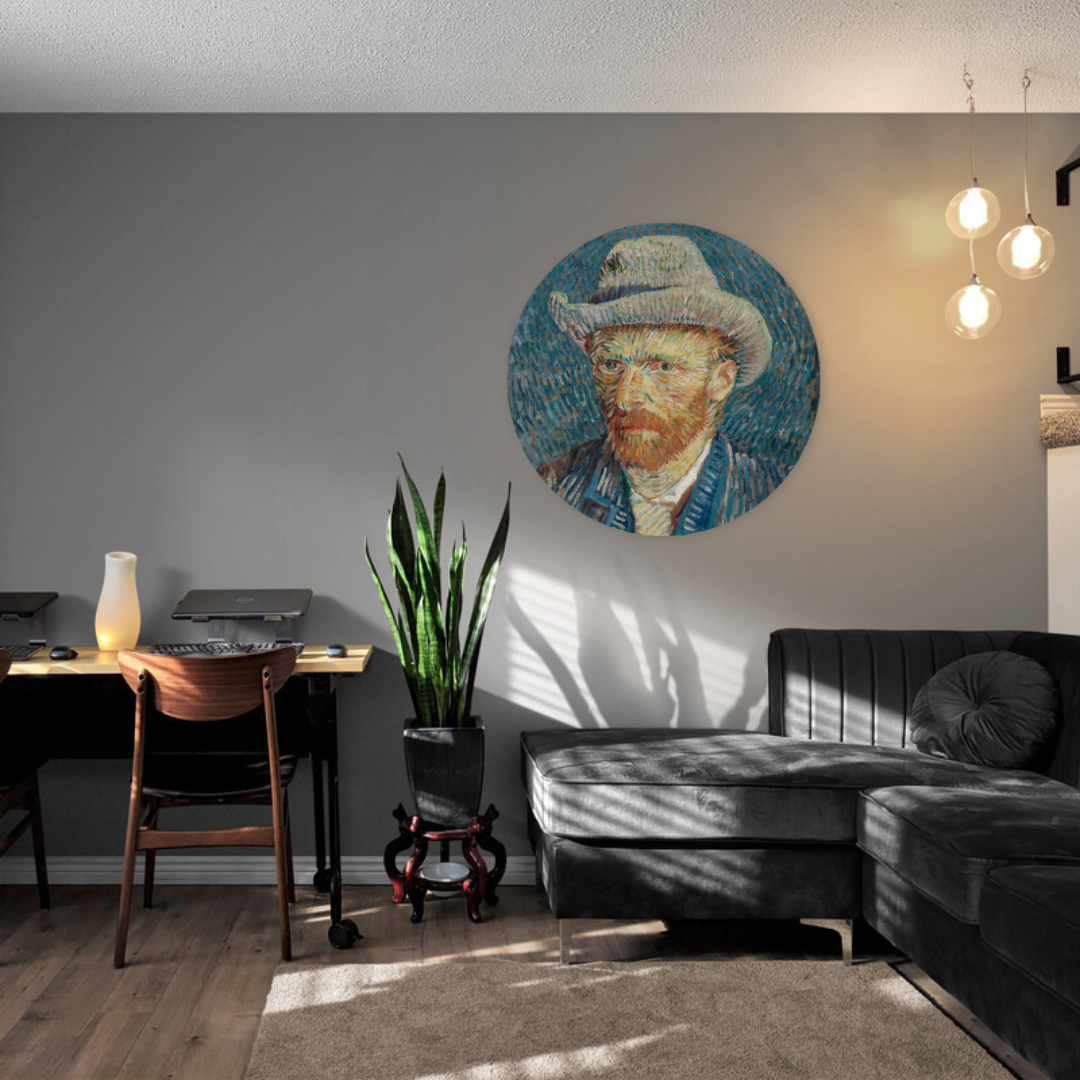 Muurcirkel Zelfportret van Gogh