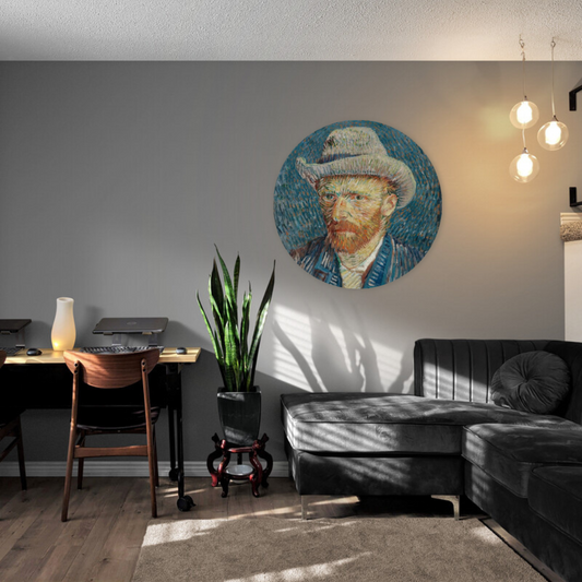 Muurcirkel Zelfportret van Gogh