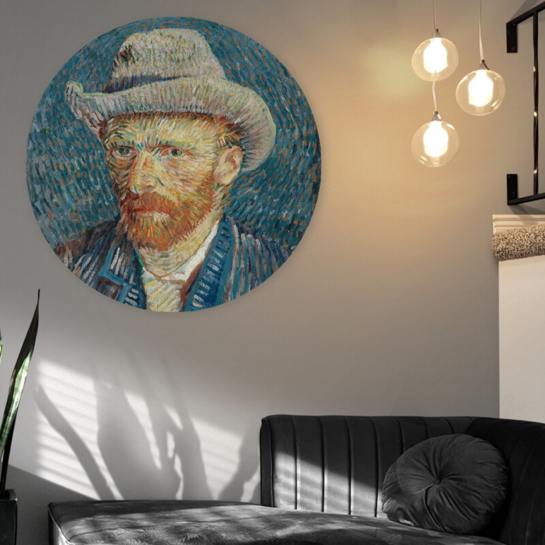 Muurcirkel Zelfportret van Gogh