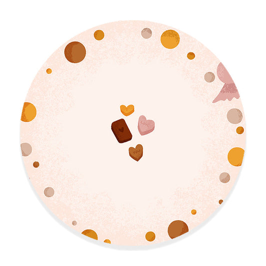 Muurcirkel Born to be Sweet Love Candy - Kinderkamer