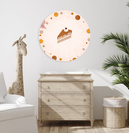 Muurcirkel Born to be Sweet Taart - Kinderkamer - Babykamer