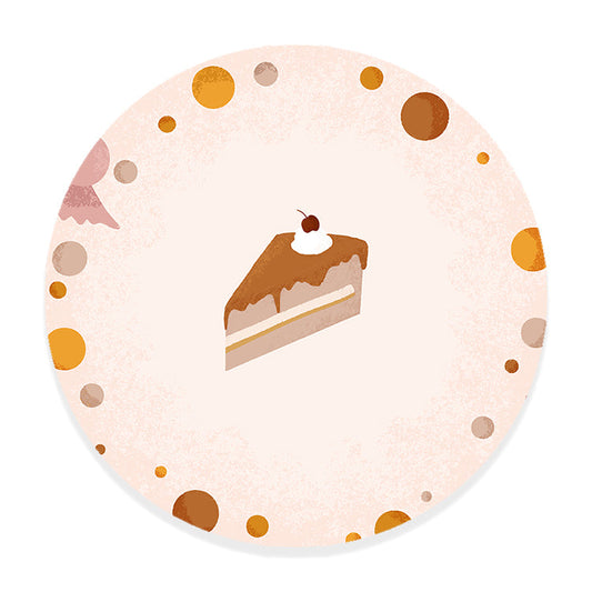 Muurcirkel Born to be Sweet Taart - Kinderkamer