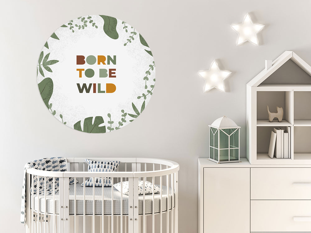 Muurcirkel Born to be Wild - Kinderkamer - Babykamer (Sfeer)