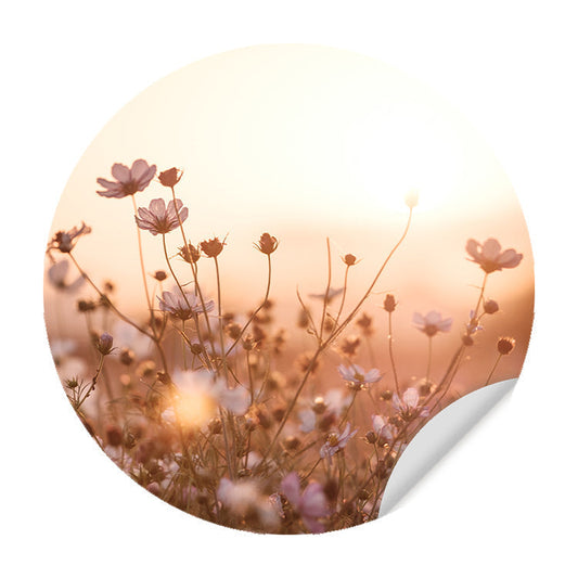 Muursticker - Delicate Veldbloemen