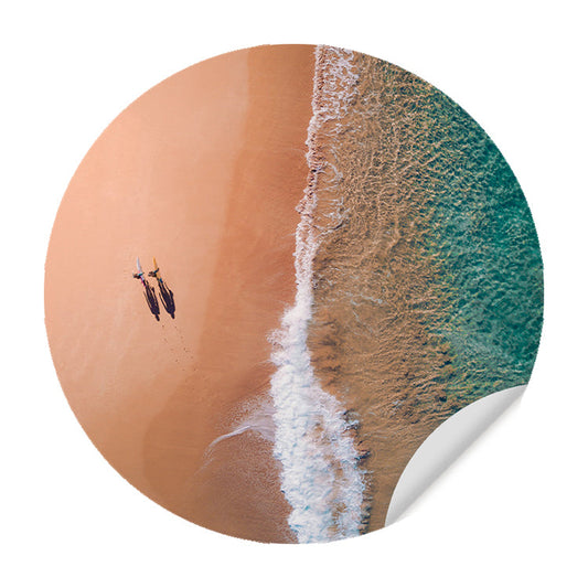 Muursticker - Strandwandeling van Boven