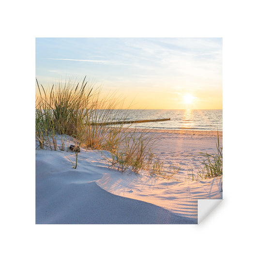 Muursticker - Zonsondergang Baltische Zee
