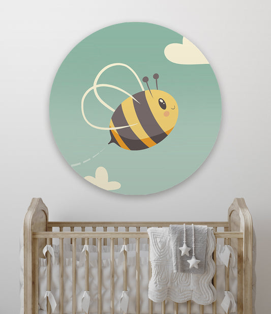 Muursticker Blije Bij - Kinderkamer (Sfeer)
