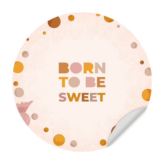 Muursticker Born to Sweet - Kinderkamer - Babykamer