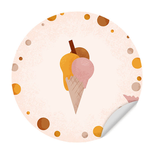 Muursticker Born to Sweet IJsje - Kinderkamer - Babykamer