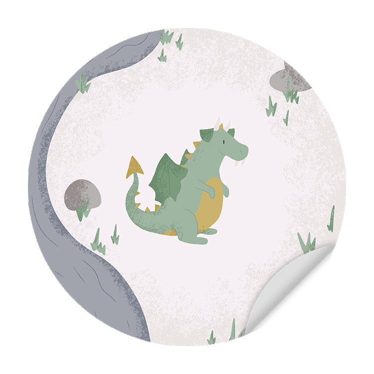 Muursticker Born to be Brave Draakje - Kinderkamer - Babykamer