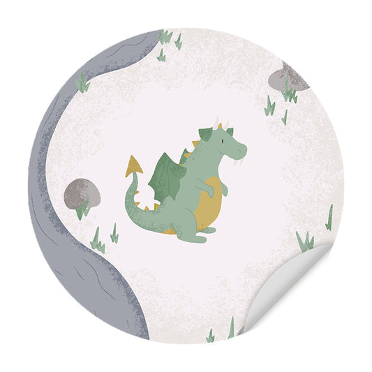 Muursticker Born to be Brave Draakje - Kinderkamer - Babykamer