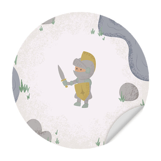 Muursticker Born to be Brave Ridder - Kinderkamer - Babykamer