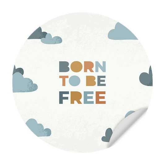 Muursticker Born to be Free - Kinderkamer