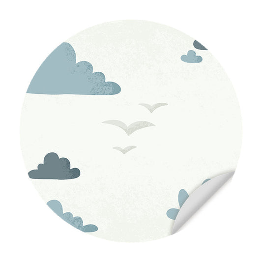 Muursticker Born to be Free Vogels - Kinderkamer - Babykamer