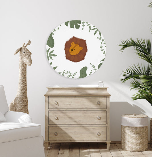 Muursticker Born to be Wild Leeuw - Kinderkamer - Babykamer (Sfeer)