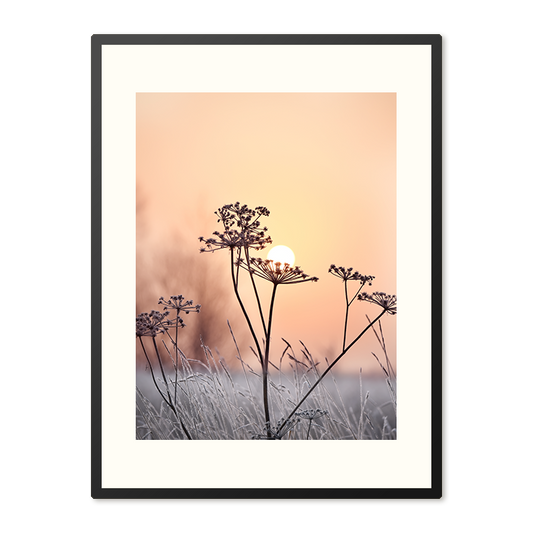 Poster in Lijst Elegante Betovering Cold Flowers