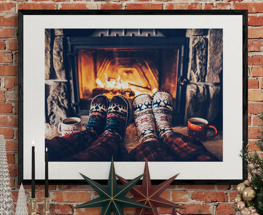 Poster in Lijst Gezellige Winteravond