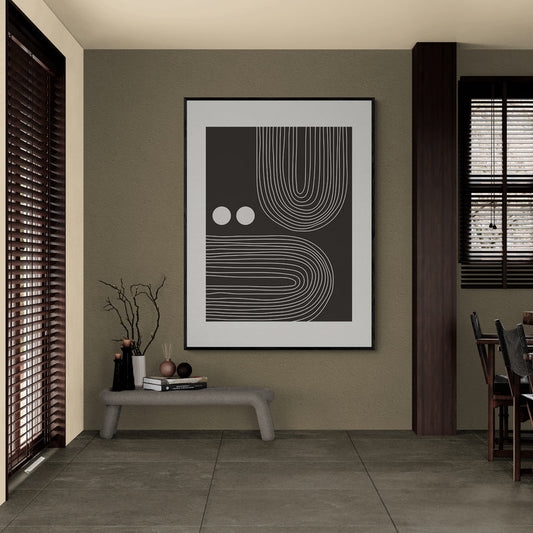 Poster in Lijst Golvende Harmonie