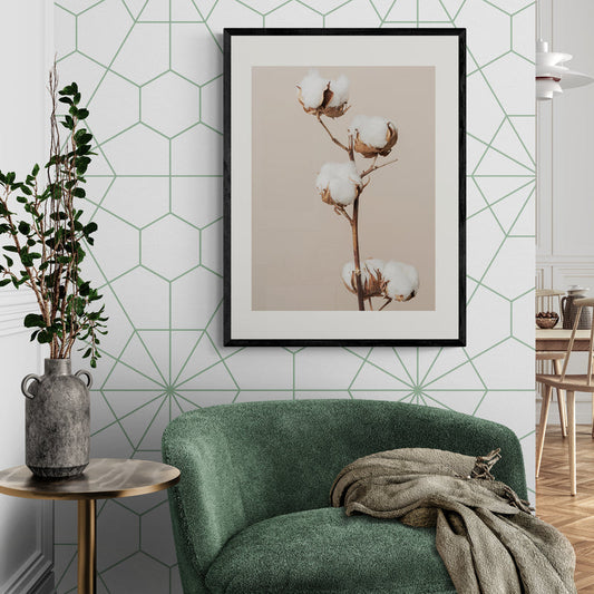 Poster in Lijst Katoenplant