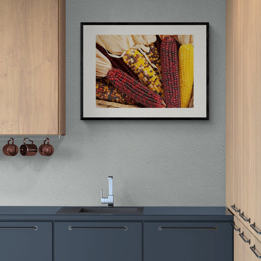 Poster in Lijst Kleurrijk Maïsmozaïek