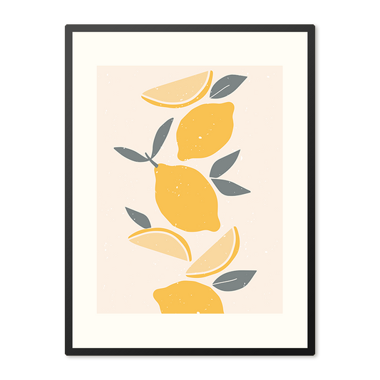 Poster in Lijst Lemon Art