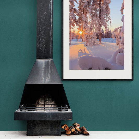 Poster in Lijst Magisch Winterbos