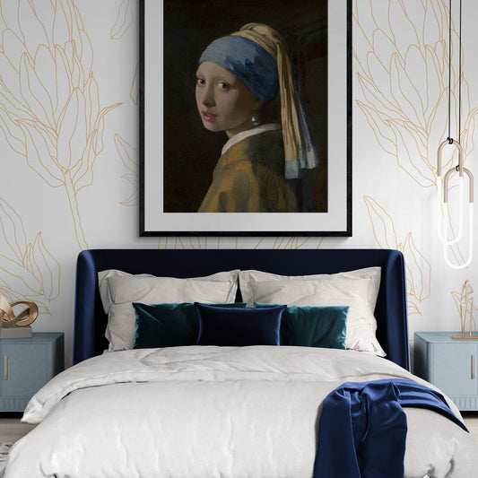 Poster in Lijst Meisje met de Parel