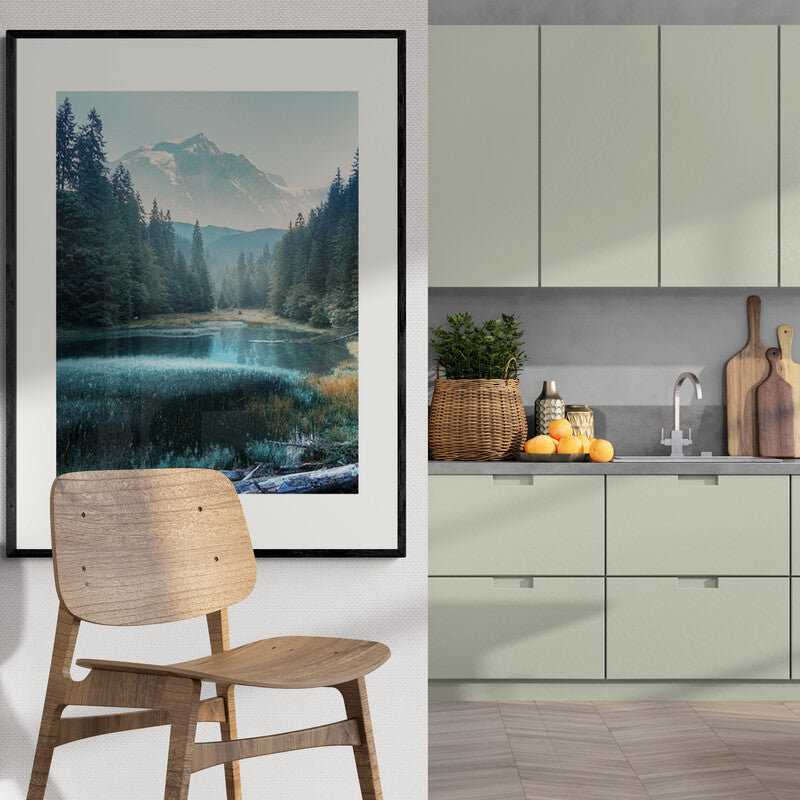 Poster in Lijst Mistige Ochtendmagie